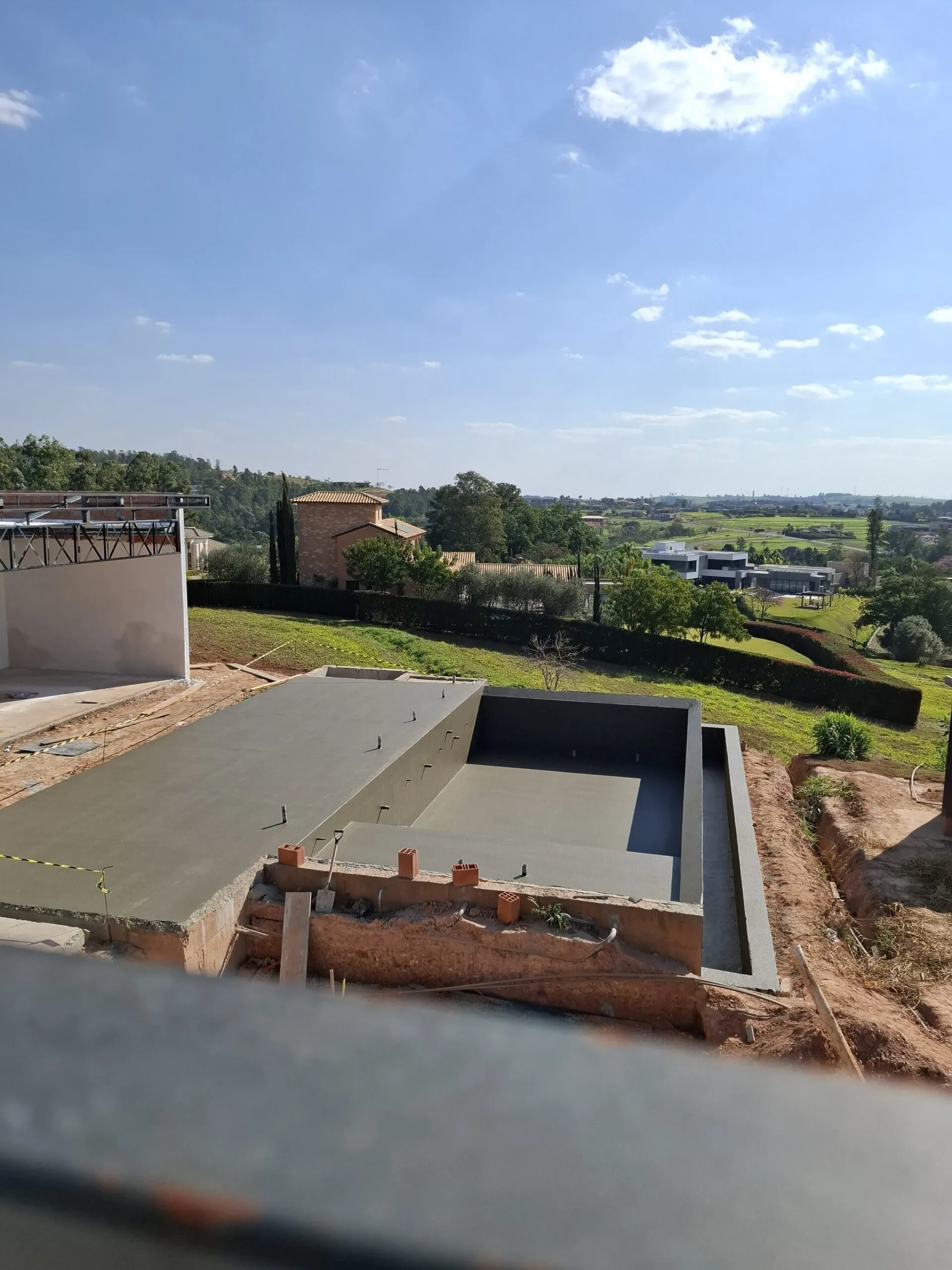 Complexo de piscinas — Impermeabilização técnica para múltiplos níveis e volumes.